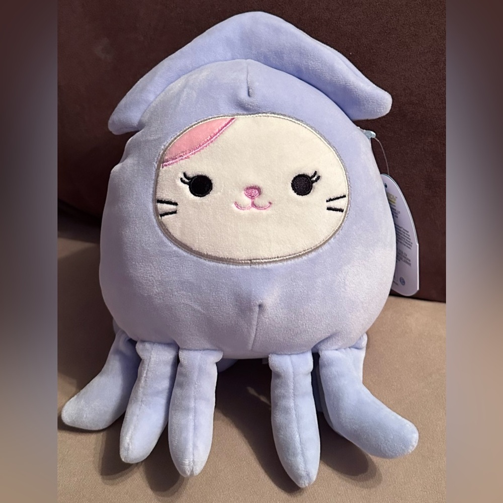 Kellytoy Karina Calico Cat Squid Squishmallow Costume Squad Plush Stuffed Toy 8”